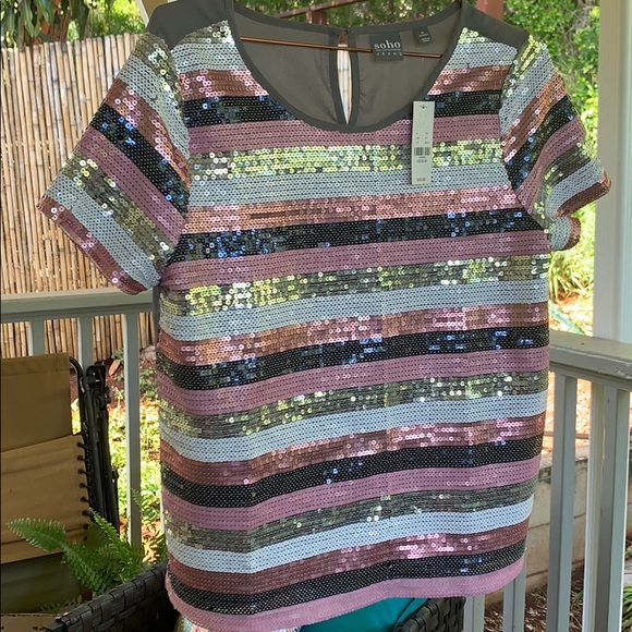 Soho Tops - 🛍HP X2🛍NWT Soho New York & Company Jeans Top